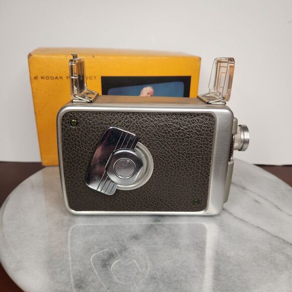 Vtg Kodak Brownie 8MM Model 2 Movie Camera 2 Lenses Box USA Made No Film Prop - Picture 12 of 17
